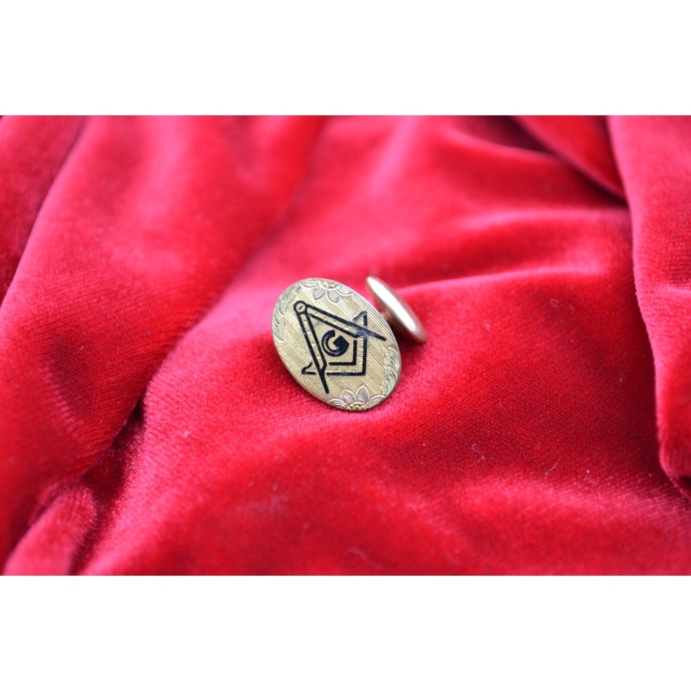 Antique vintage masonic shriner cufflink
